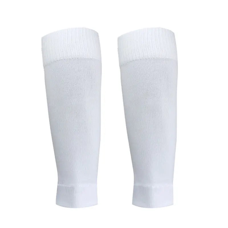 2 Pairs Set Men Grip Soccer Socks and Calf Sleeves Adult Youth Non Slip Leg Cover Guards for Basketball Football Sports Socks